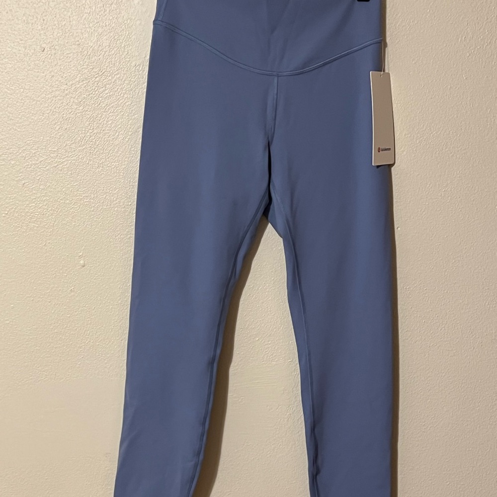 Lululemon Athletica Blue Leggings with Elastic Waistband